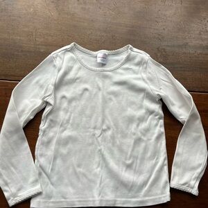 White Hanna Andersson Long Sleeve Tee